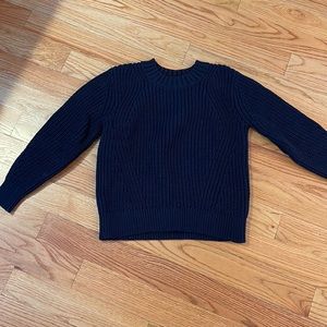 Everlane navy blue thick cotton sweater